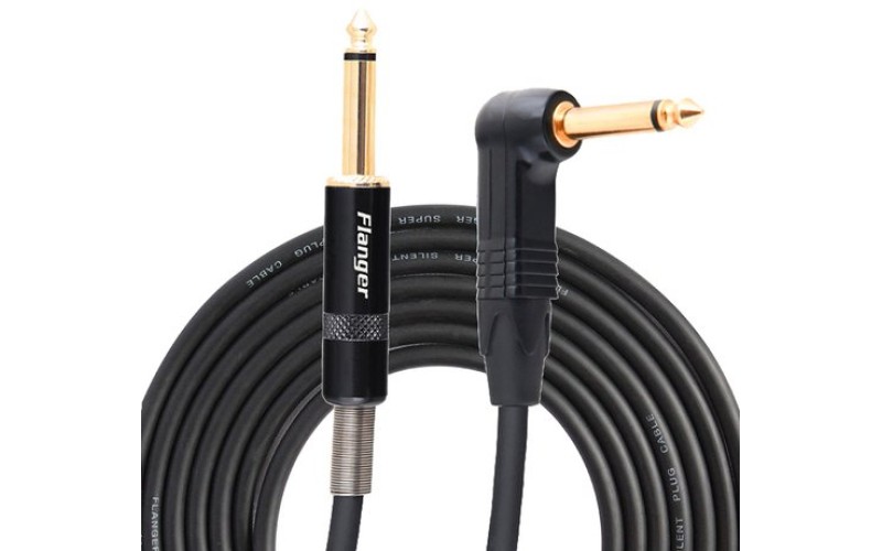 Flanger FLG-002 Super Silent Кабель инструментальный, прямой-угловой, 3м