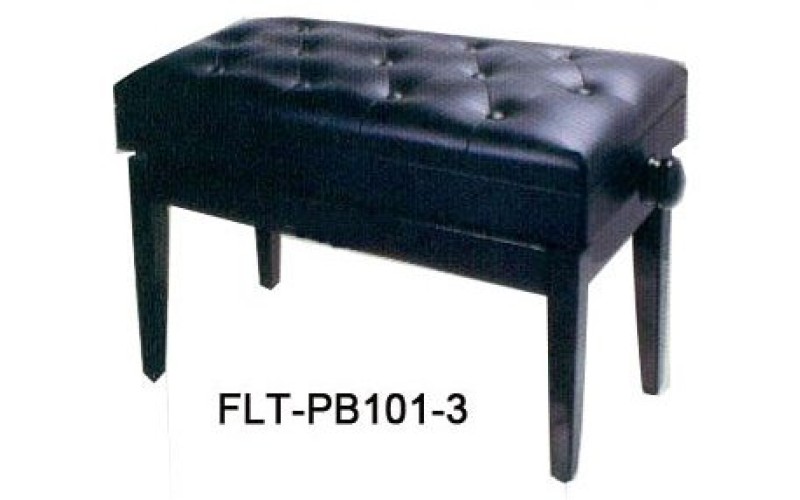 FLEET BH101-3 Банкетка, черная, прямые ножки