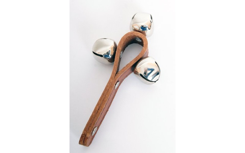 FLEET FLT-G11-3A Колокольчики (шарики) на кожаной ручке (3 колокольчика)