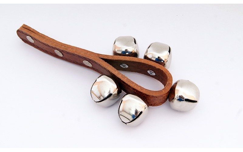 FLEET FLT-G11-5A Колокольчики (шарики) на кожаной ручке (5 колокольчиков)