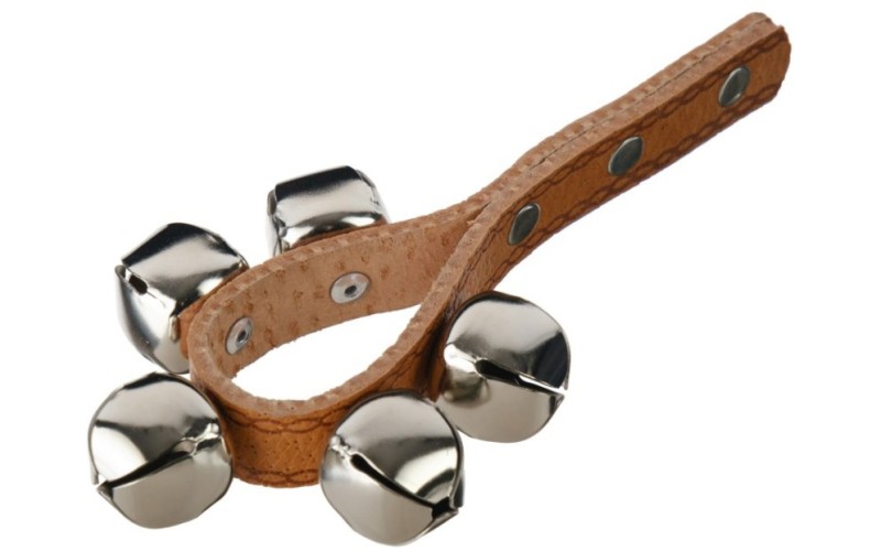 FLEET FLT-G11-5A Колокольчики (шарики) на кожаной ручке (5 колокольчиков)