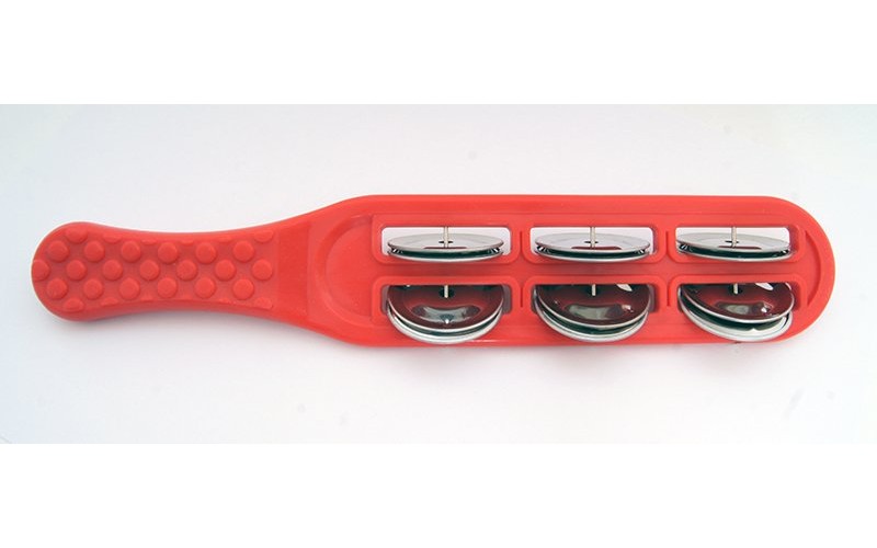 FLEET FLT-G16-2R Бубенцы плоские на пластиковой красной ручке, 6 пар