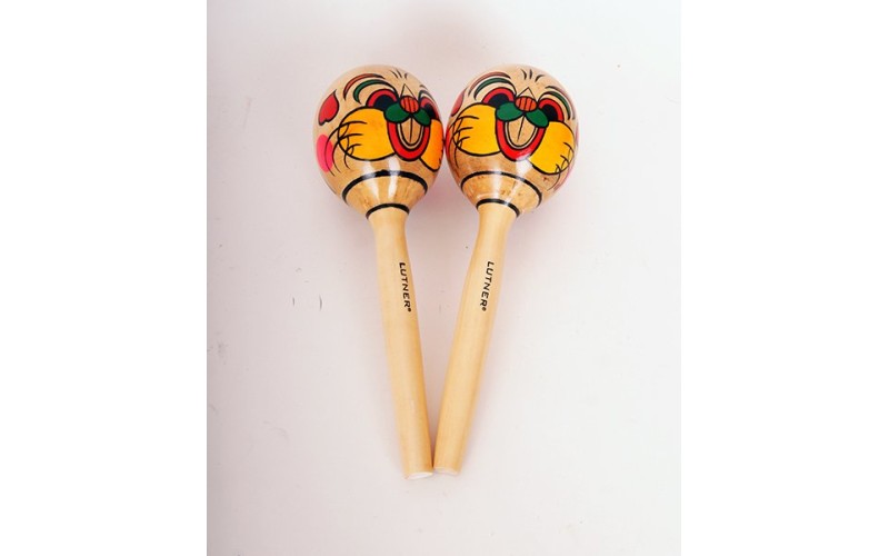 FLEET FLT-MA1750-3 Деревянные маракасы с мультипликацией, длина 30,5см, диам. 9,7см