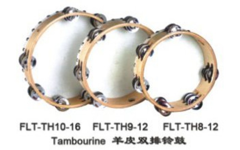 FLEET FLT-TH10-16 Тамбурин с кожей с 16 бубенцами