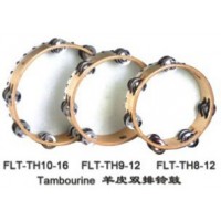 FLEET FLT-TH9-12 Тамбурин с кожей с 12 бубенцами