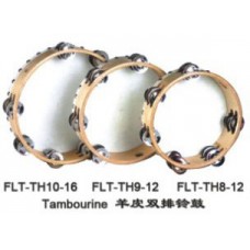 FLEET FLT-TH9-12 Тамбурин с кожей с 12 бубенцами