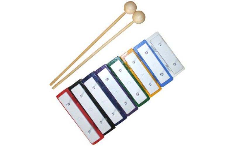 FLEET FLT007 Металлофон детский 7 нот цветной