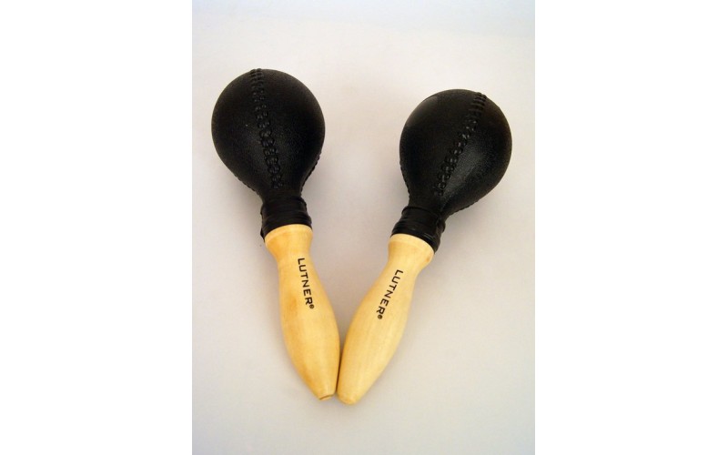 FLEET M16 Пластиковые маракасы на деревянной ручке диаметр 9,4cм, длина 25,5см