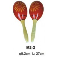 FLEET M2-2 Деревянные маракасы на ручке, диаметр 8.2cм, длина 27см