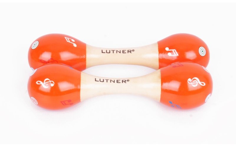 FLEET M27Y Деревянные двустор. маракасы на ручке с нотками