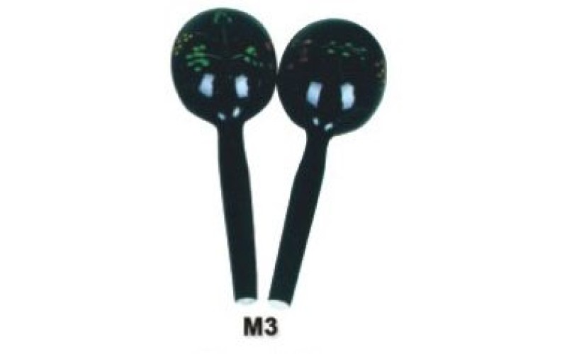 FLEET M3 Деревянные маракасы на ручке, диаметр 9.7cм, длина 28см