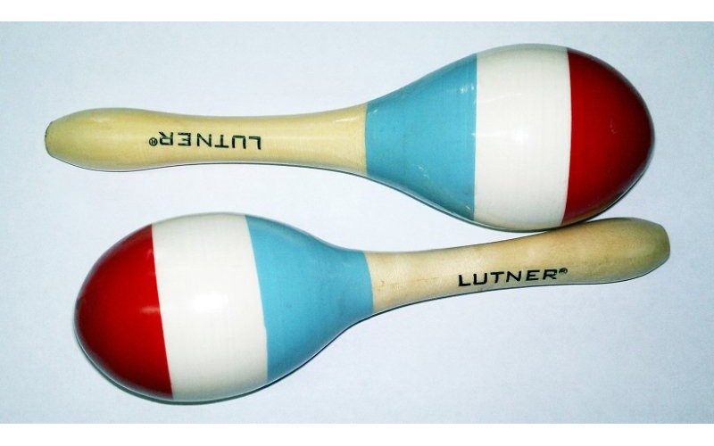 FLEET M8-2 Деревянные маракасы на ручке, разноцветный рисунок