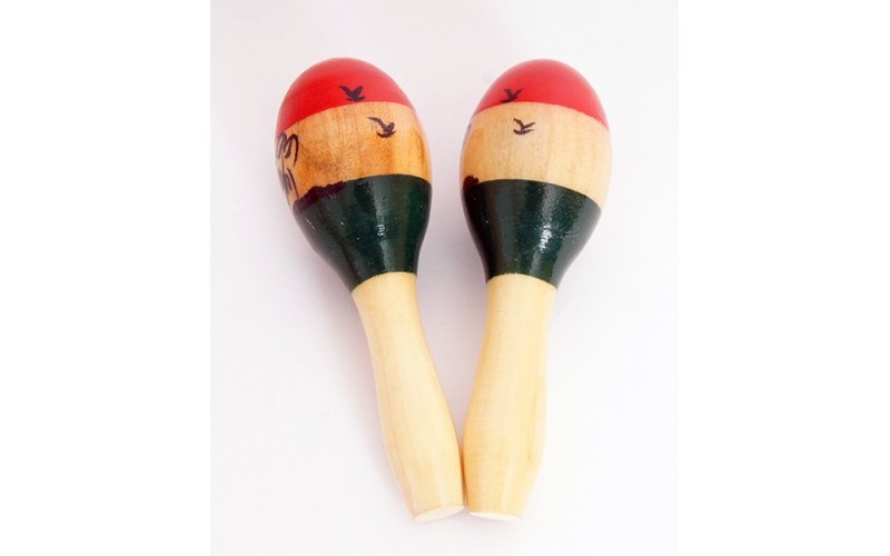 FLEET M9 Маракасы деревянные маленькие, длина 8 см