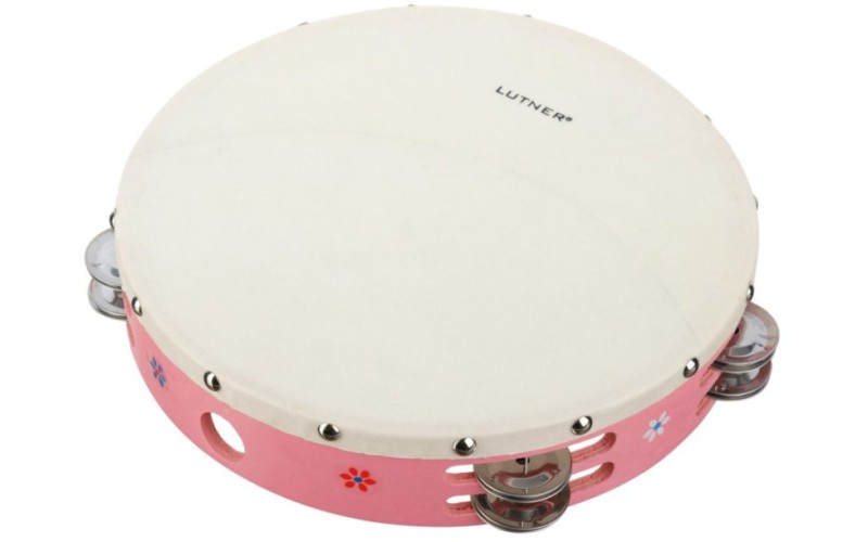 FLEET TH10-12A Тамбурин с 4х3 бубенцами, прозрачная мембрана 10дюймов, обод