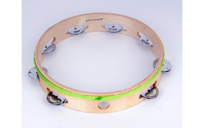 FLEET TH10-8C Тамбурин с 8 бубенцами и прозрачной мембраной, 10 дюймов