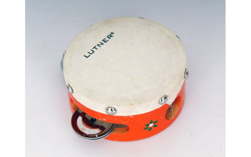 FLEET TH4-3B Тамбурин с кожей с 3 бубенцами