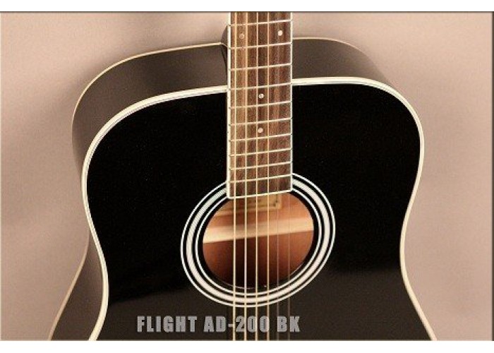 FLIGHT AD-200 BK - акустическая гитара