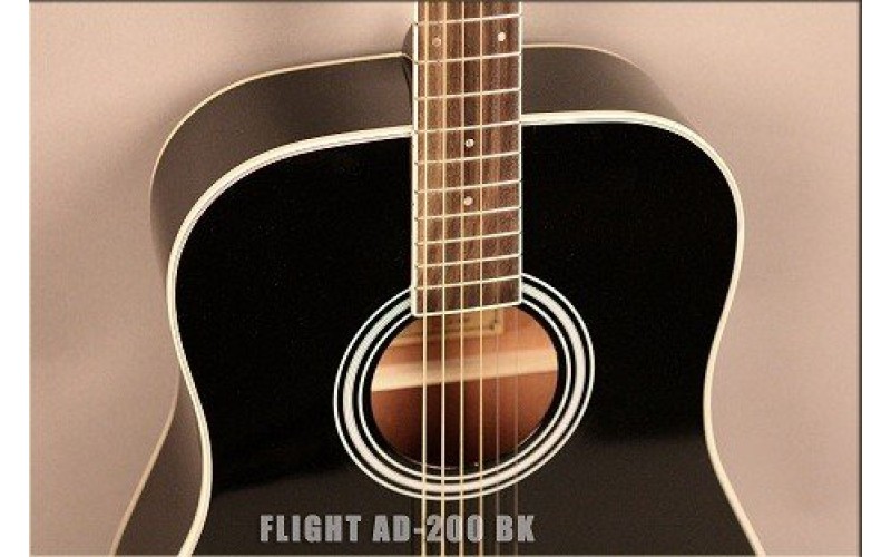 FLIGHT AD-200 BK - акустическая гитара