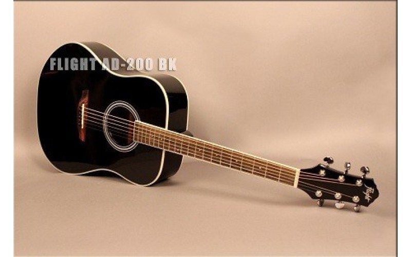 FLIGHT AD-200 BK - акустическая гитара