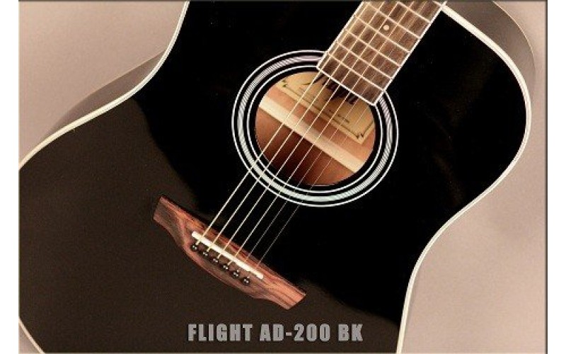 FLIGHT AD-200 BK - акустическая гитара
