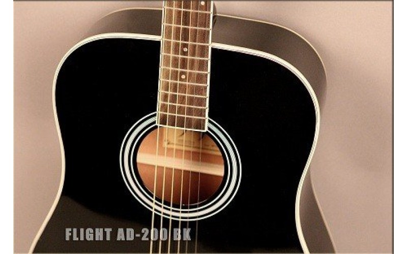 FLIGHT AD-200 BK - акустическая гитара