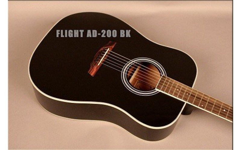 FLIGHT AD-200 BK - акустическая гитара