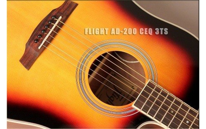 FLIGHT AD-200 CEQ 3TS - электроакустическая гитара