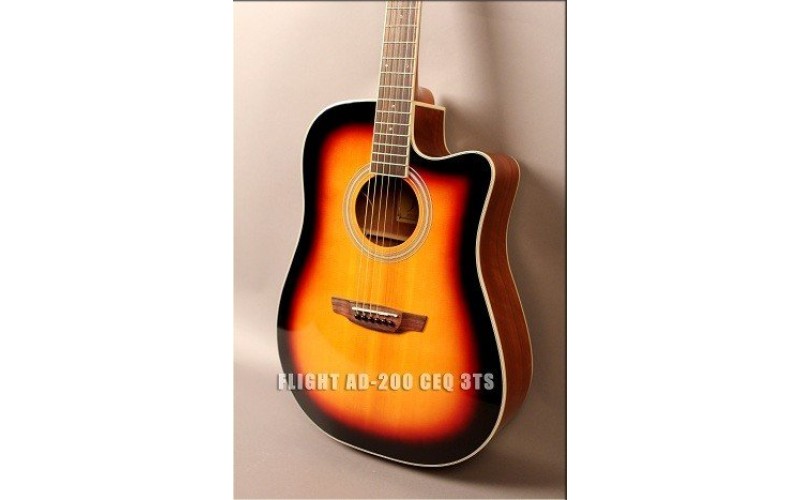 FLIGHT AD-200 CEQ 3TS - электроакустическая гитара