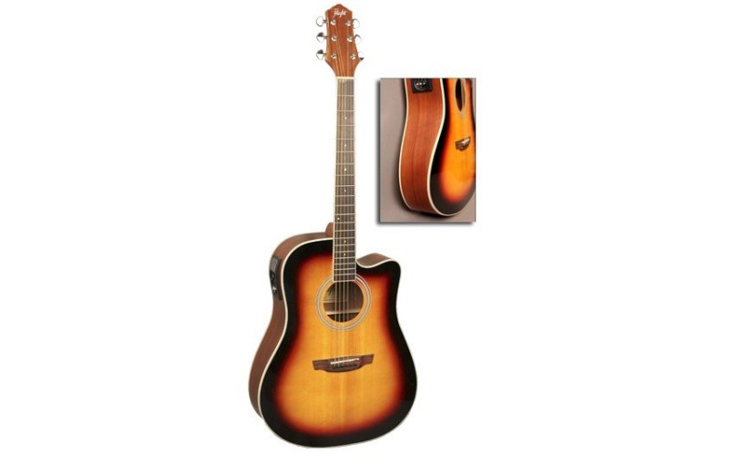 FLIGHT AD-200 CEQ 3TS - электроакустическая гитара