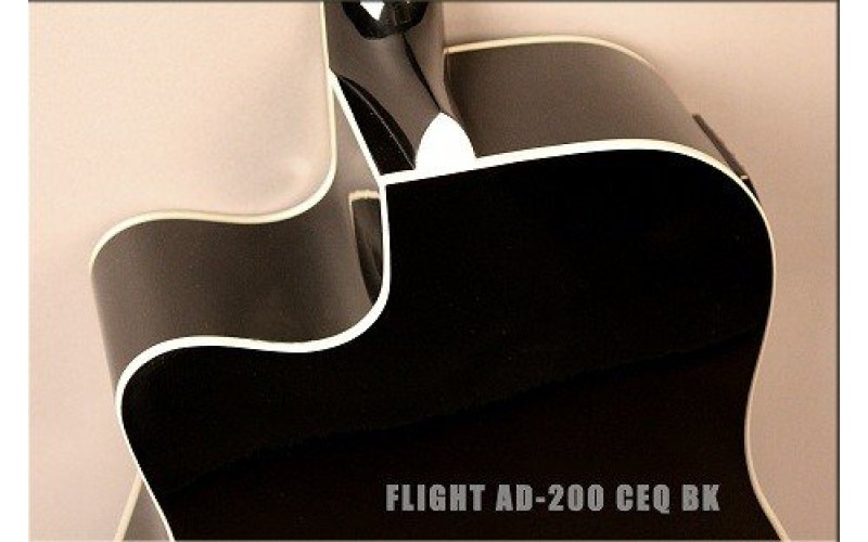 FLIGHT AD-200 CEQ BK - электроакустическая гитара