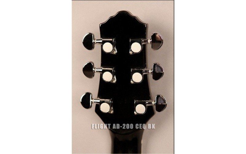FLIGHT AD-200 CEQ BK - электроакустическая гитара