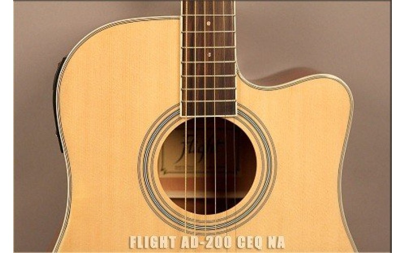 FLIGHT AD-200 CEQ NA - электроакустическая гитара
