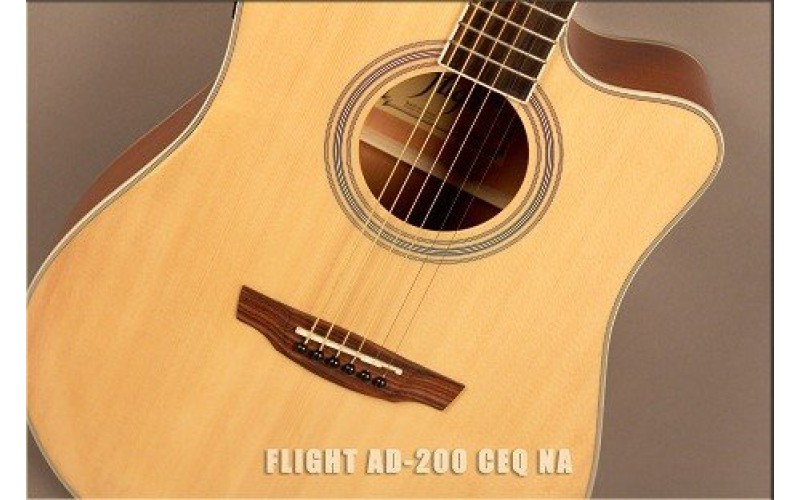 FLIGHT AD-200 CEQ NA - электроакустическая гитара