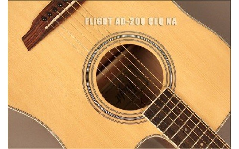 FLIGHT AD-200 CEQ NA - электроакустическая гитара