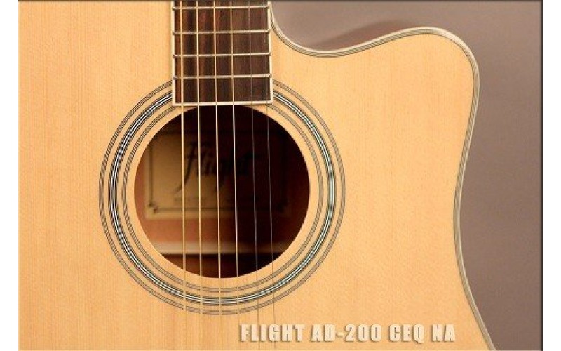 FLIGHT AD-200 CEQ NA - электроакустическая гитара