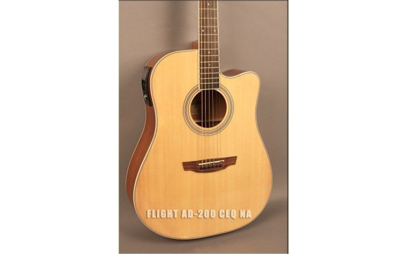 FLIGHT AD-200 CEQ NA - электроакустическая гитара