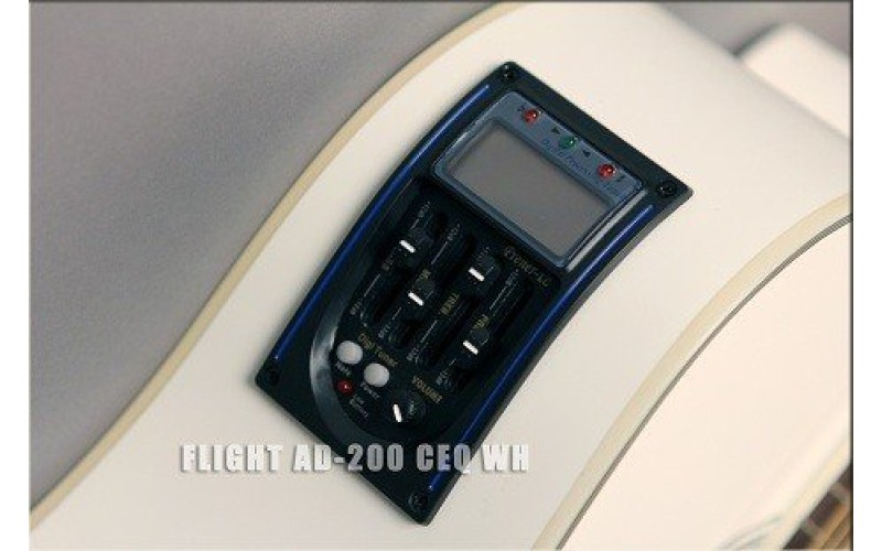 FLIGHT AD-200 CEQ WH - электроакустическая гитара