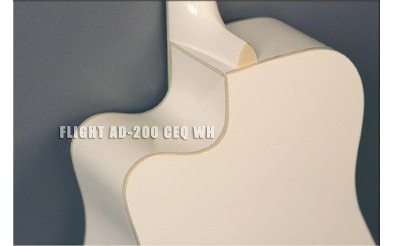 FLIGHT AD-200 CEQ WH - электроакустическая гитара
