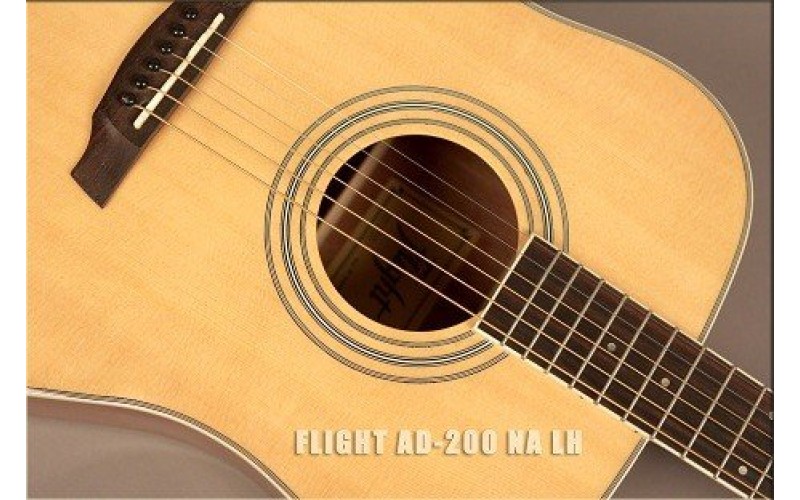 FLIGHT AD-200 NA LH - леворукая акустическая гитара
