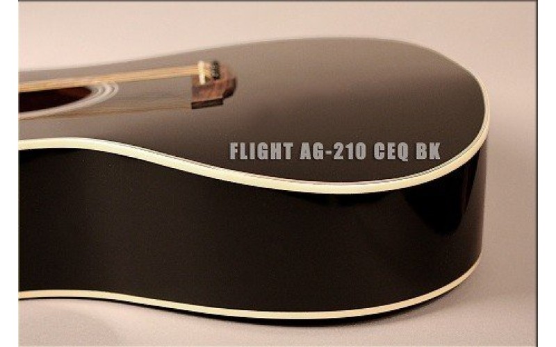 FLIGHT AG-210 CEQ BK - электроакустическая гитара