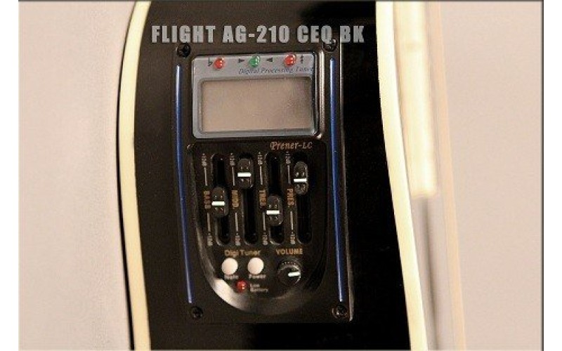 FLIGHT AG-210 CEQ BK - электроакустическая гитара