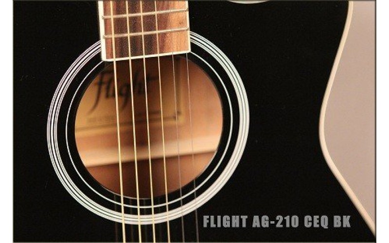 FLIGHT AG-210 CEQ BK - электроакустическая гитара