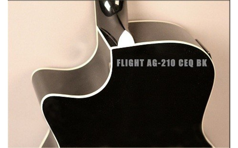 FLIGHT AG-210 CEQ BK - электроакустическая гитара