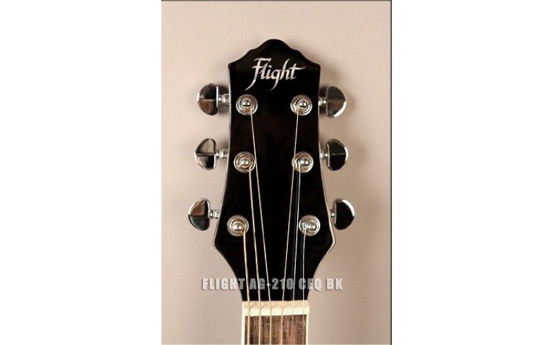 FLIGHT AG-210 CEQ BK - электроакустическая гитара