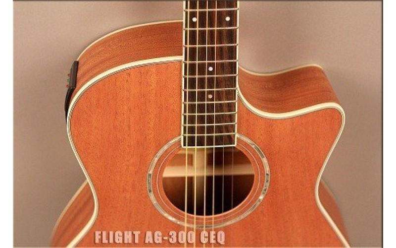 FLIGHT AG-300 CEQ NS - электроакустическая гитара
