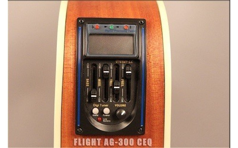 FLIGHT AG-300 CEQ NS - электроакустическая гитара