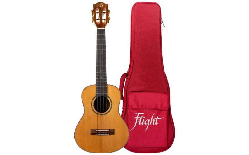 FLIGHT DIANA TE SOLID TOP - укулеле тенор со звукоснимателем, верхняя дека массив кедра, чехол