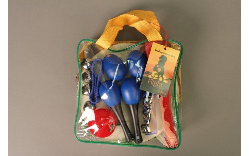 FLIGHT FPS-6  Набор перкуссии 6 предметов, В комплекте: маракасы- 2шт., шейкер 