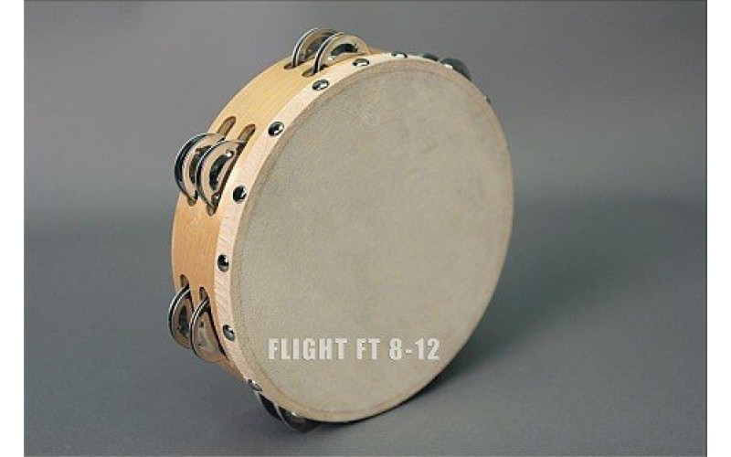 FLIGHT FT 8-12 Тамбурин с 12 джинглами, Размер: 8' (20cм) Состав: дерево, металл