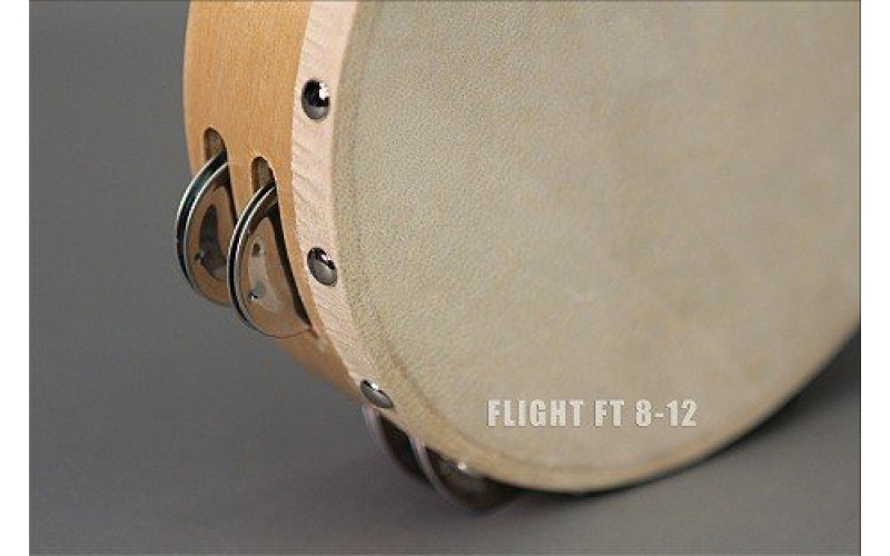 FLIGHT FT 8-12 Тамбурин с 12 джинглами, Размер: 8' (20cм) Состав: дерево, металл